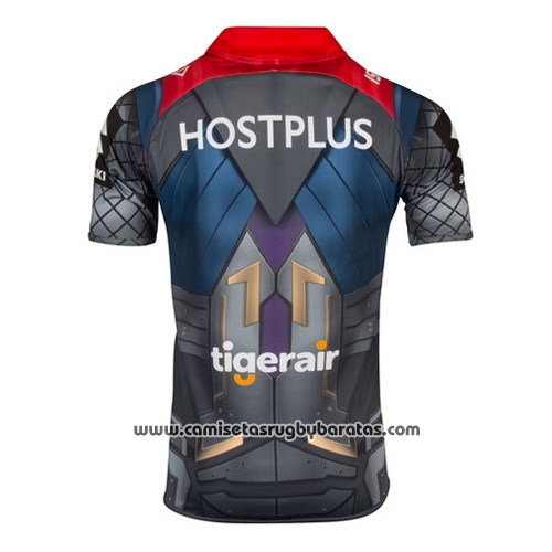 Camiseta Melbourne Storm Thor Marvel Rugby 2017 Amarillo